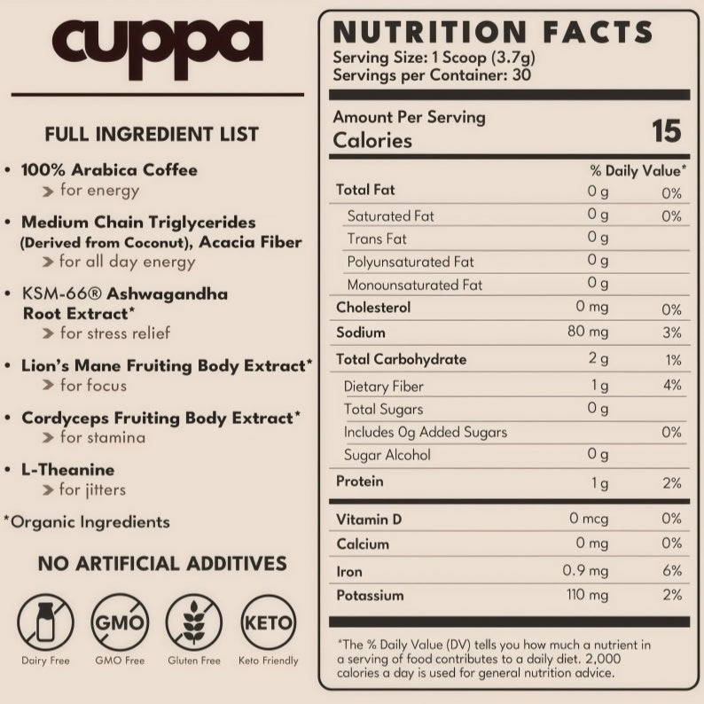 Healthy Coffee Lion’s Mane & Ashwagandha